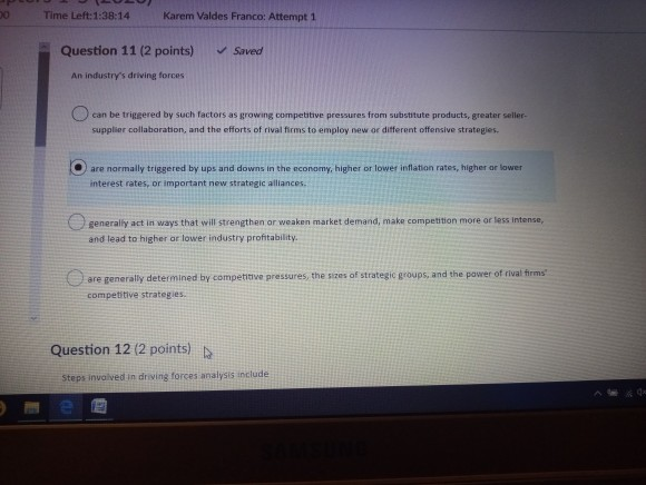 Time Left:1:38:14 Karem Valdes Franco: Attempt 1
