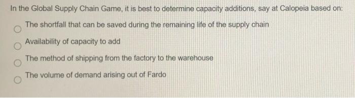 41 43 In the multi-region Global Supply Chain