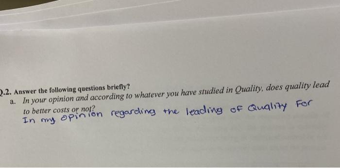 2.2. Answer the following questions briefly? a.