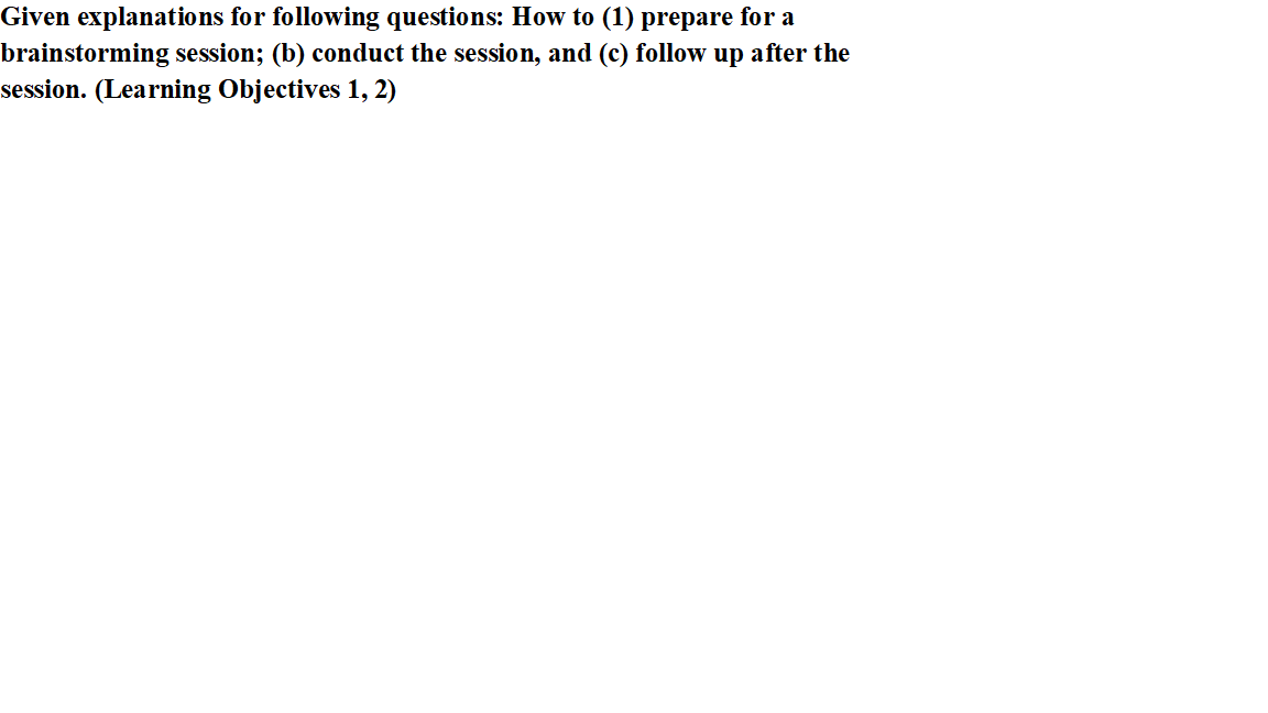 Given explanations for following questions: How