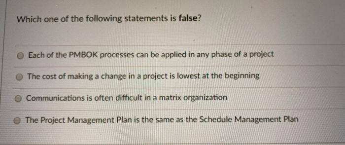 ASAP Which one of the following statements is