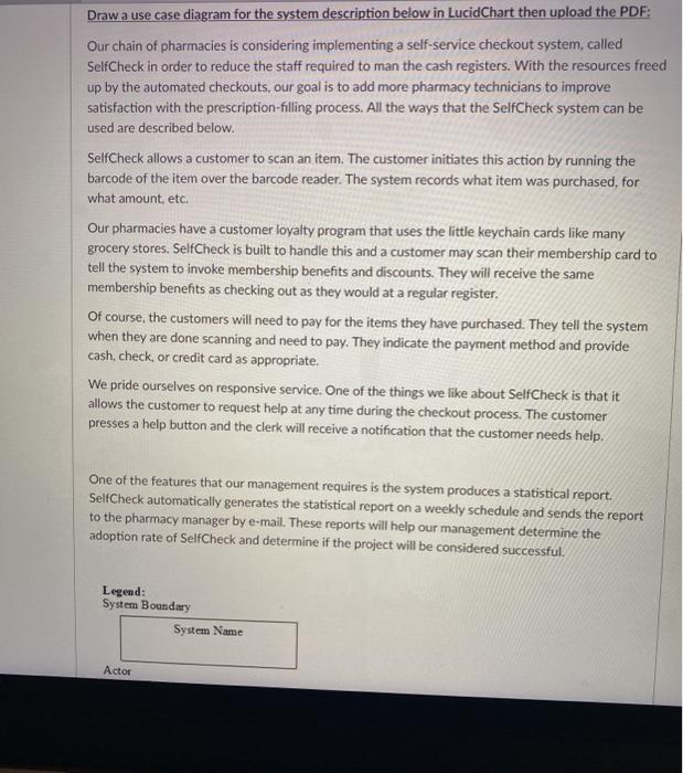 Helppp ASAP PLEASEEE Draw a use case diagram for