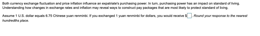 Both currency exchange fluctuation and price