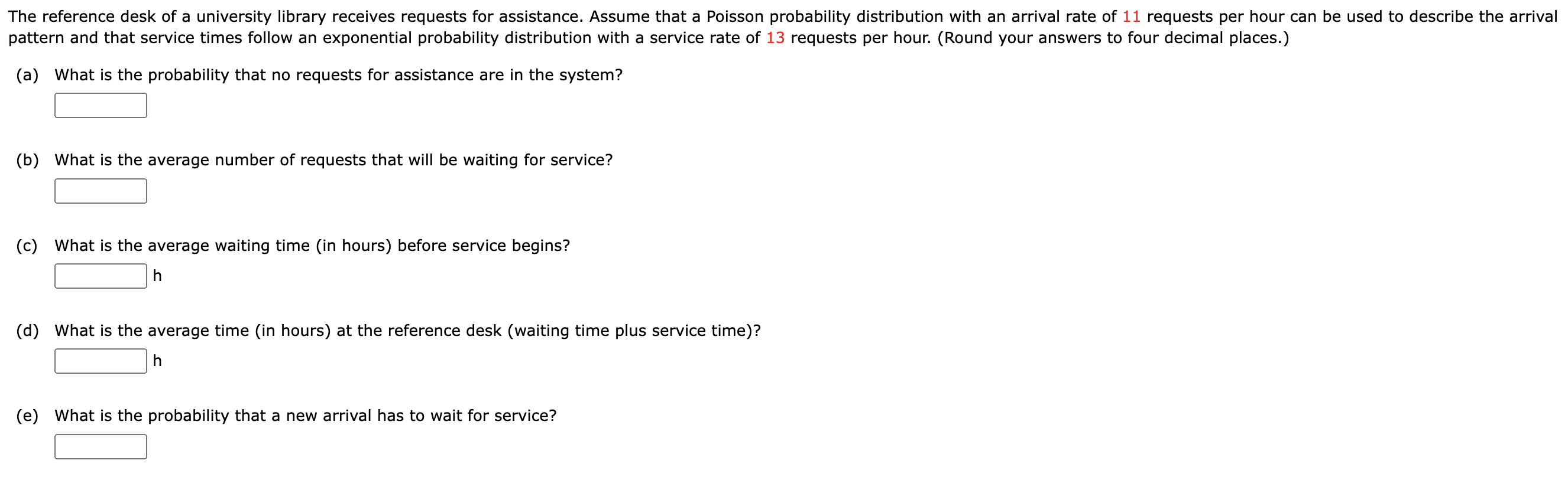 The reference desk of a university library