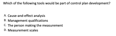 Which of the following tools would be part of