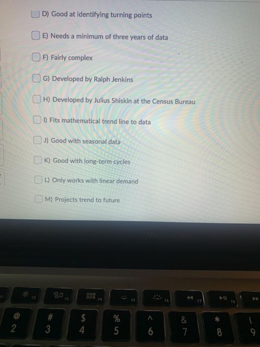 From the following list, select the