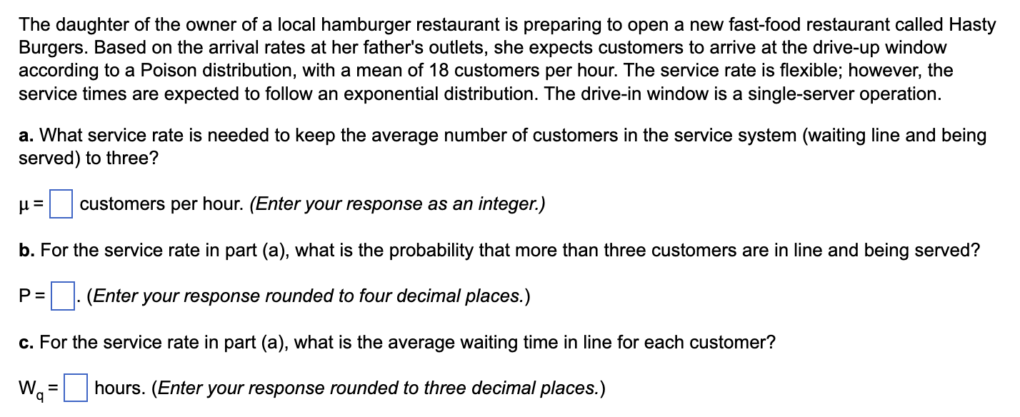 The daughter of the owner of a local hamburger