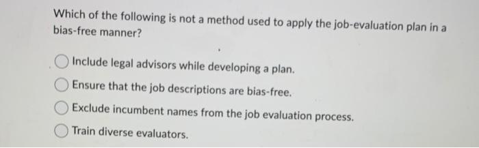 Which of the following is not a method used to