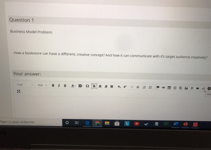 Question 1 Business Model Problem: - How a