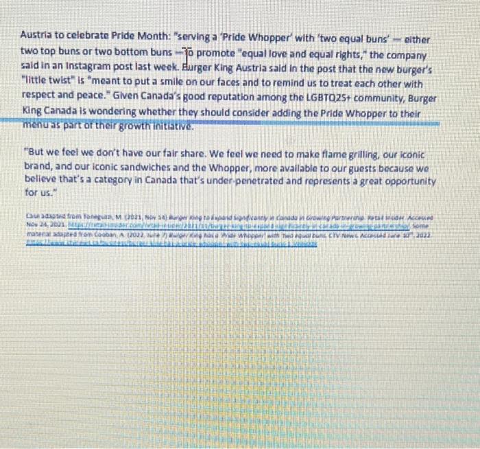 CASE - "Burger King to Expand Significantly in