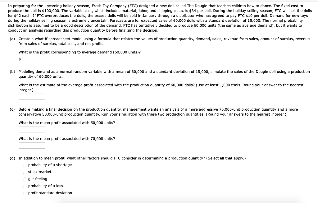 In preparing for the upcoming holiday season,