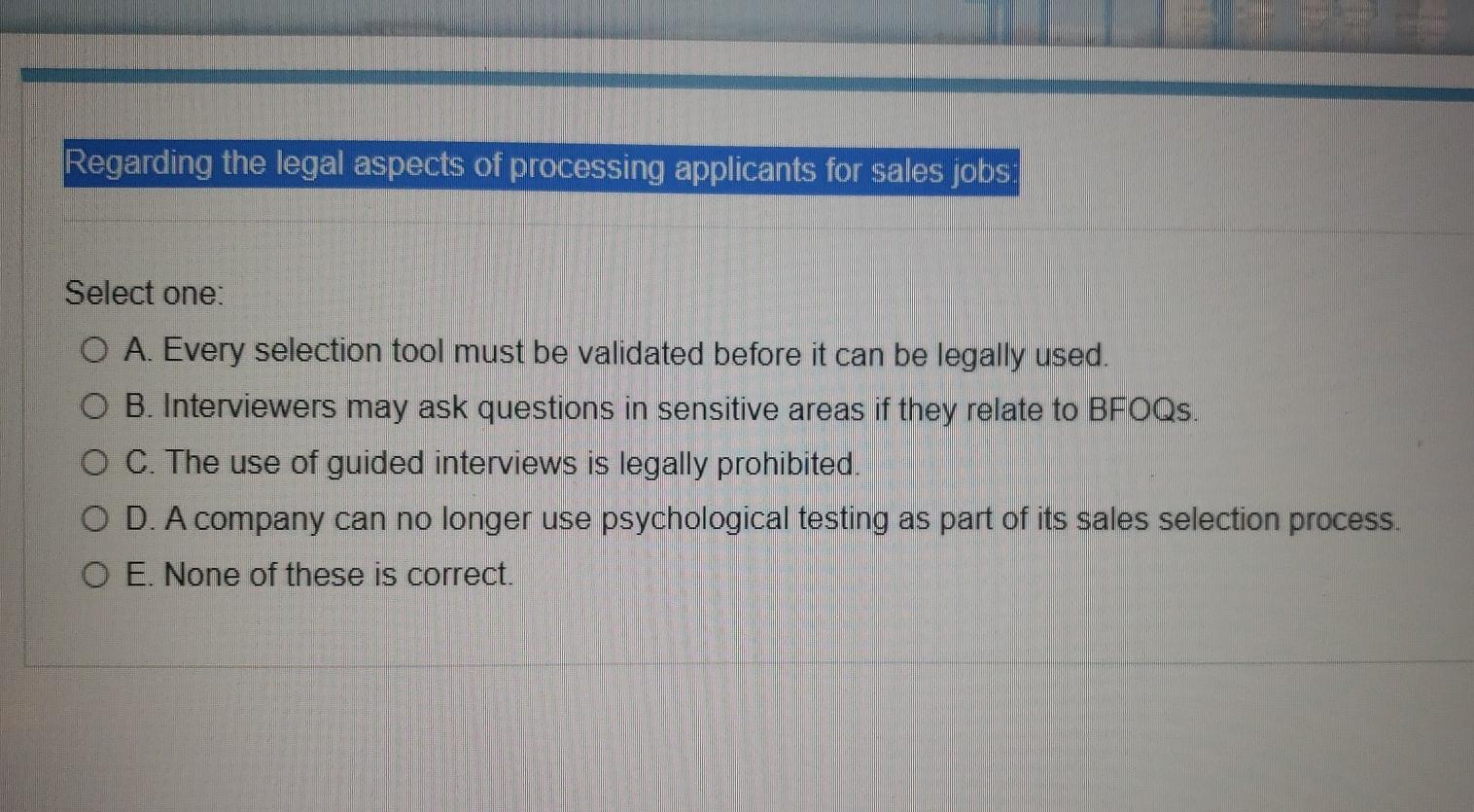 Regarding the legal aspects of processing