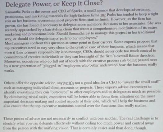 COURSE: ORGANIZATIONAL BEHAVIOUR PLEASE READ THE