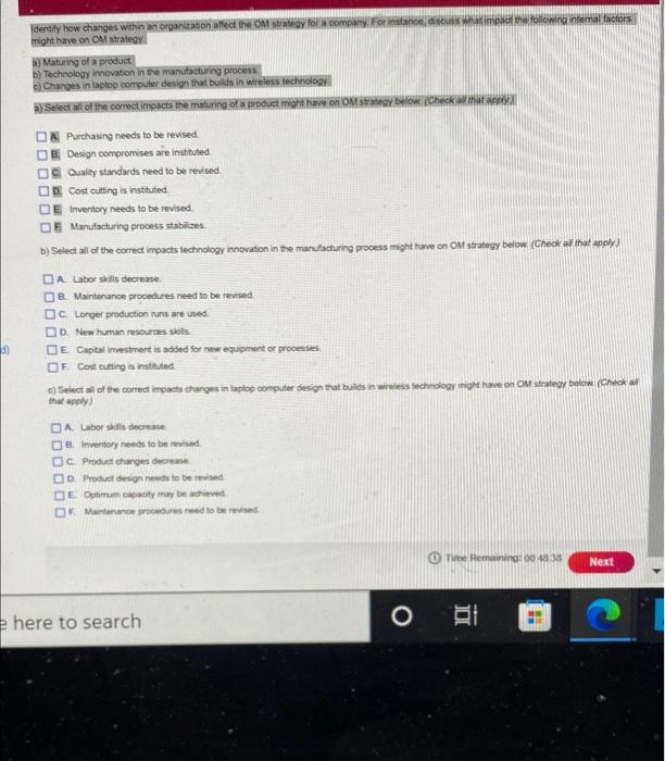 Idently how changes within an organization affect
