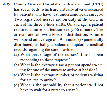 HOW DO YOU GET ARRIVAL RATE + SERVICE RATE? 9-39