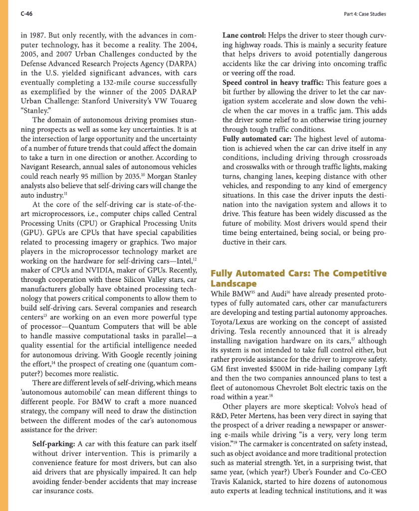 1) General Environment analysis: What are the