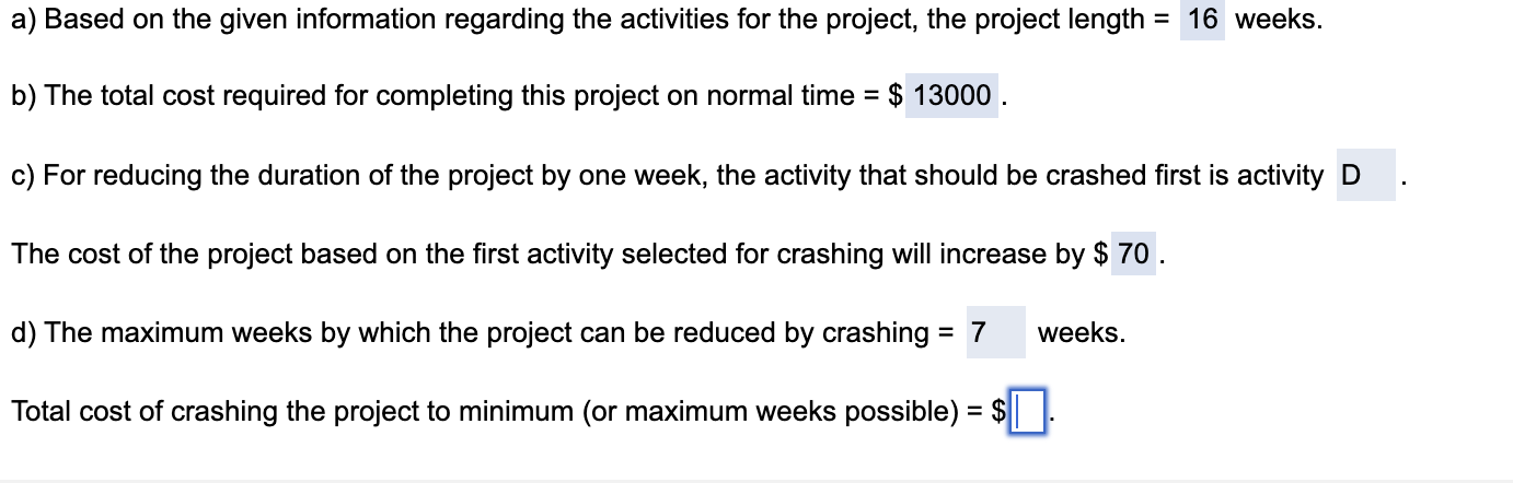 I have all answers except for d Development of