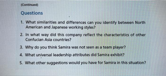 Questions 1. What similarities and differences