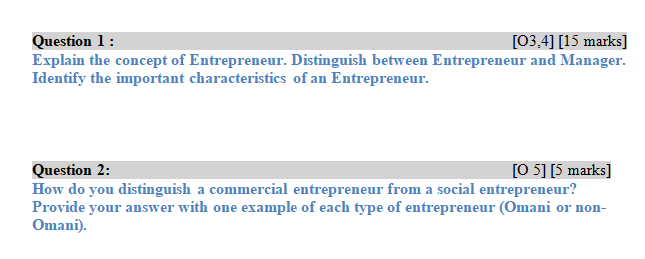 Question 1 : [03.4] [15 marks] Explain the