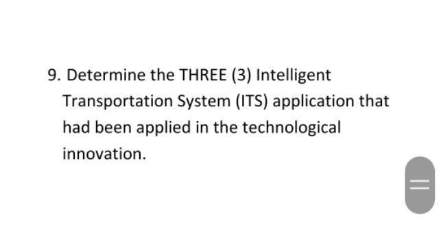 9. Determine the THREE (3) Intelligent