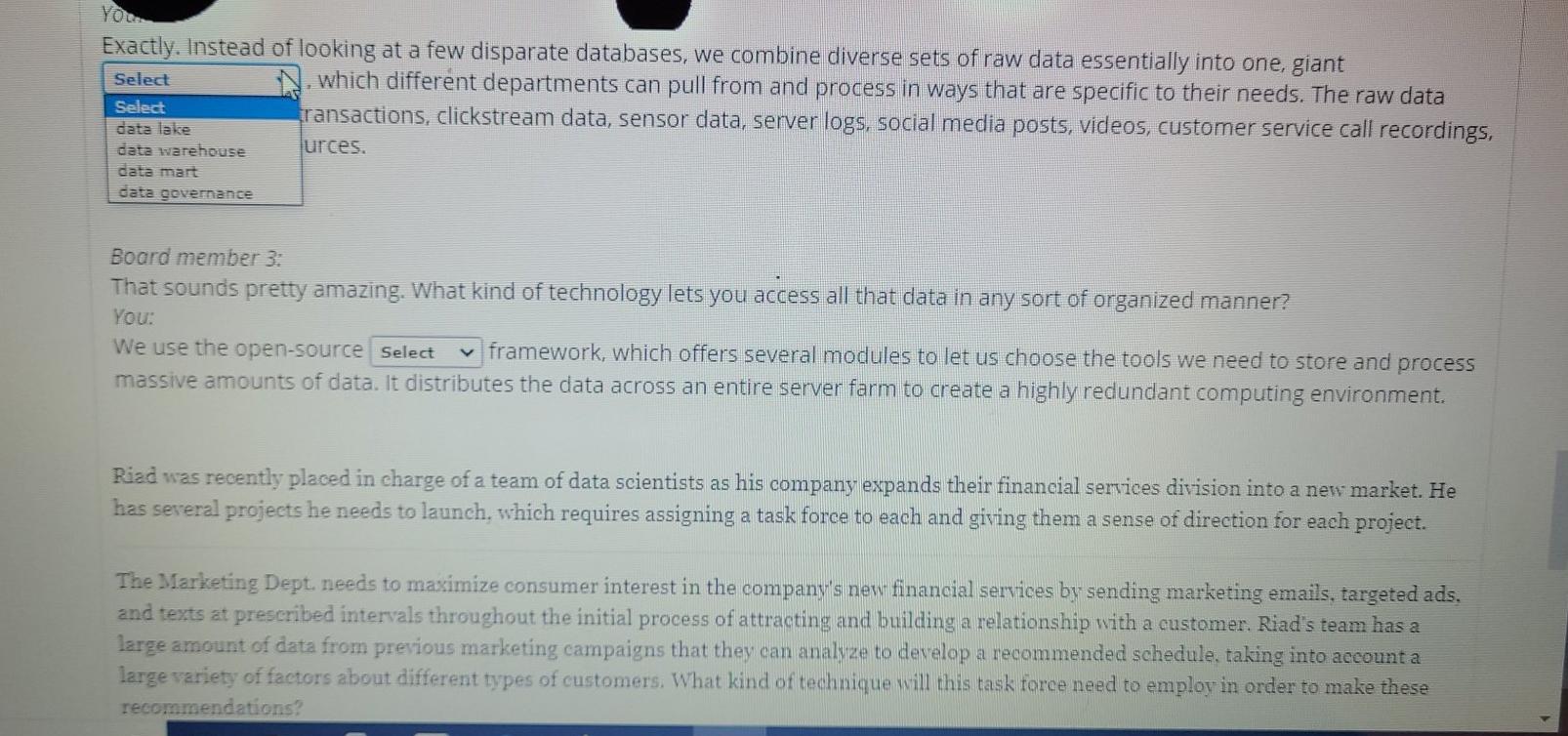 The choice of a relational database management
