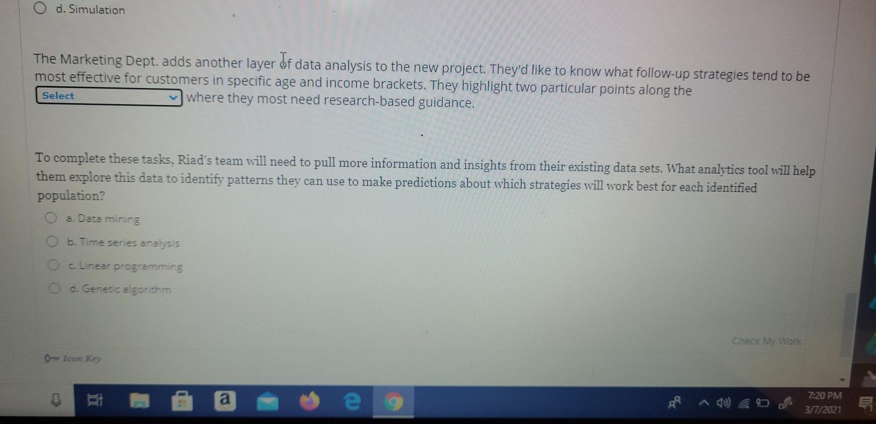 The choice of a relational database management