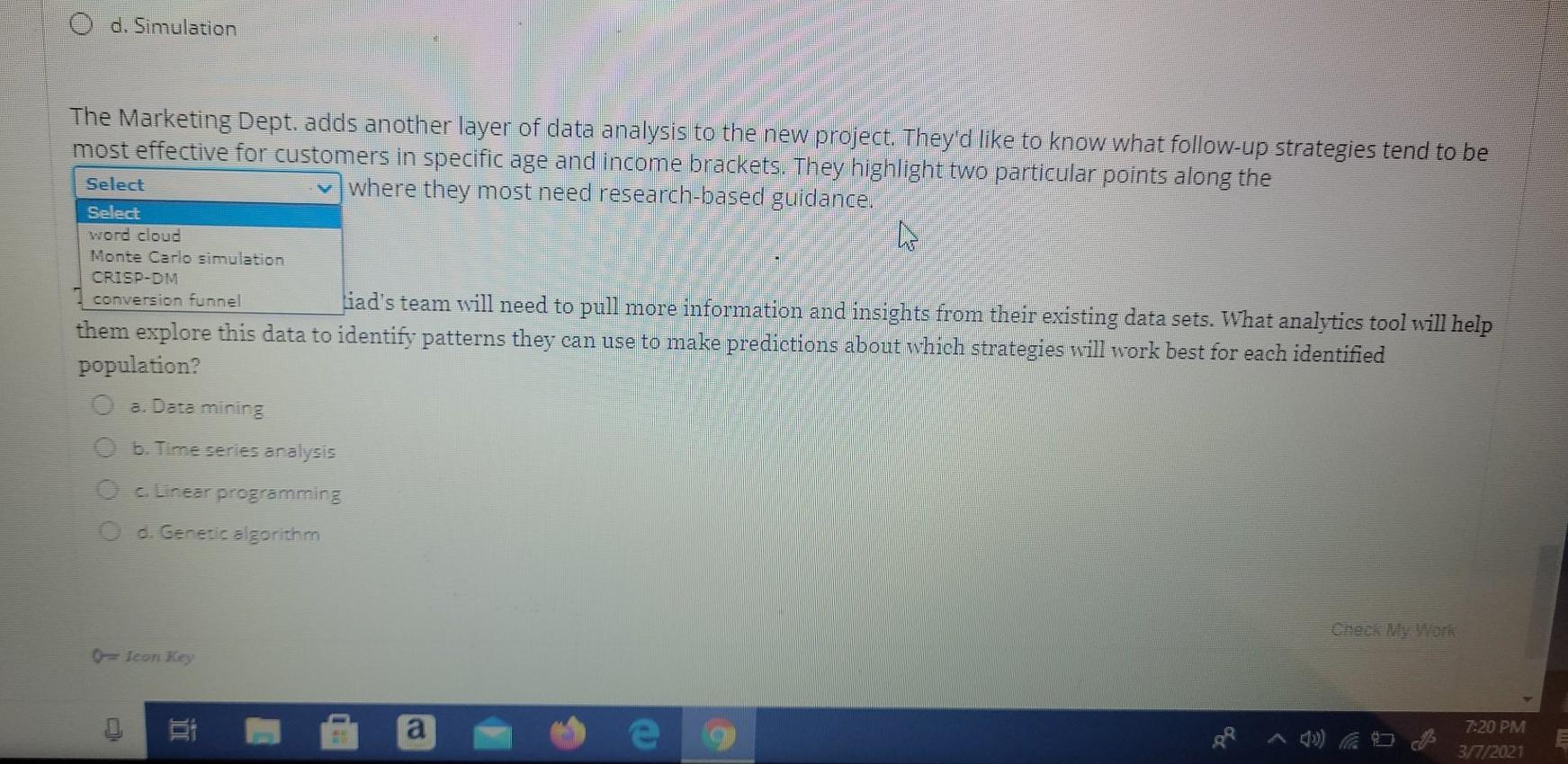 The choice of a relational database management