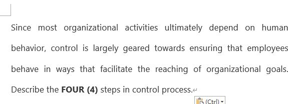 Since most organizational activities ultimately