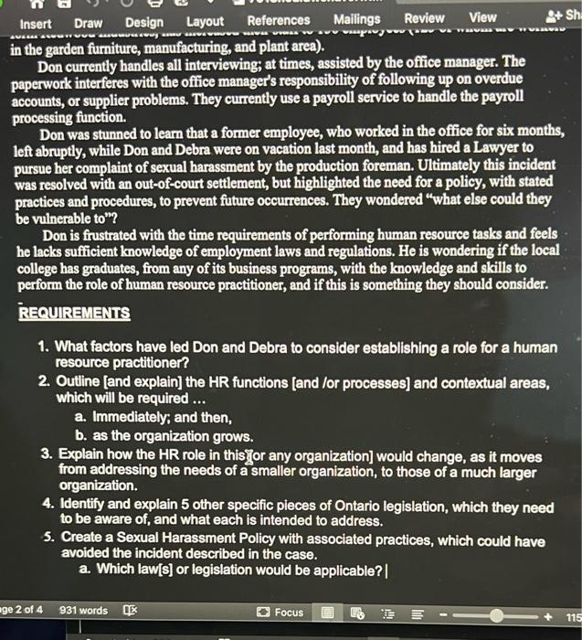 questions 4&5 Review View he Insert Draw Design