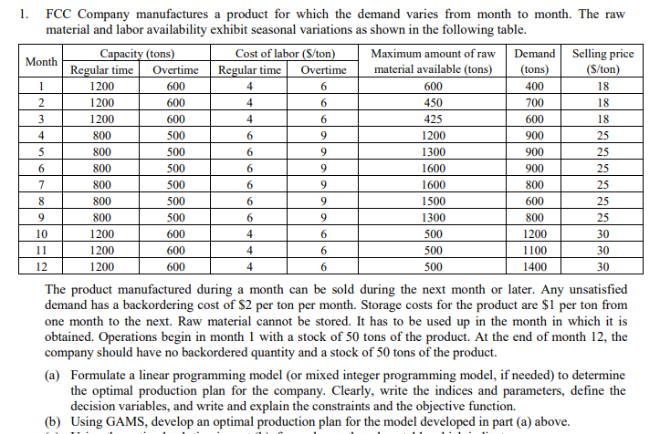 pls answer just a part 1 4 5 9 25 1. FCC Company