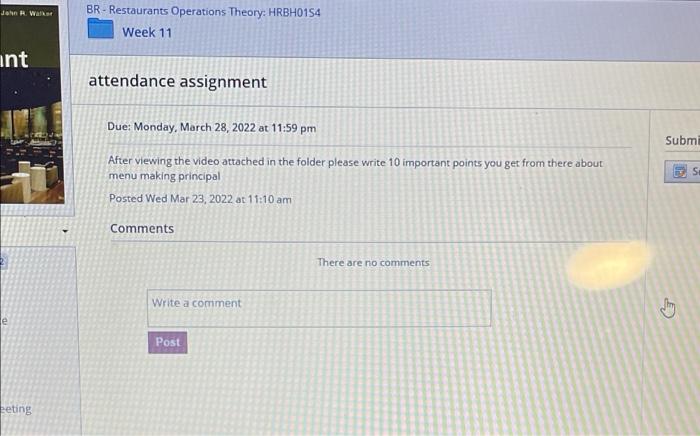 Jan Walker BR - Restaurants Operations Theory: