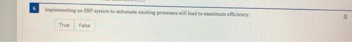Implementing an ERP system to automate existing