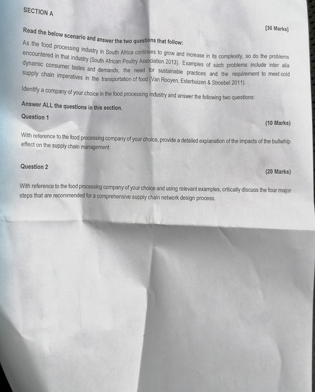 [30 Marks] Read the below scenario and answer the