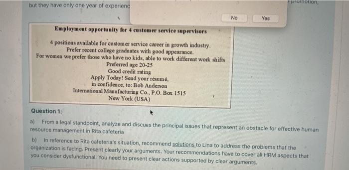 urgent and brief 2 Mini case study: Read the