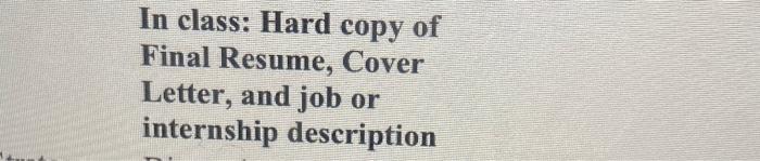 I need internship description. It has to be about