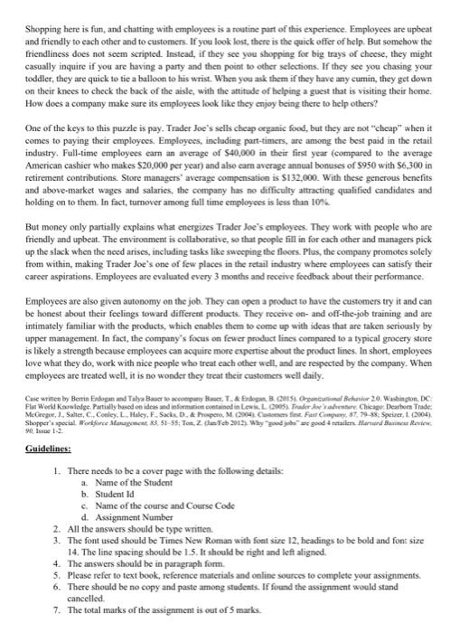 Submit Soft Copy Only Read the case study given