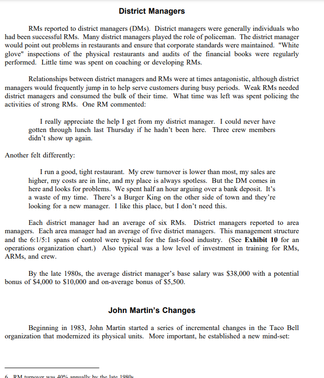 How are the changes that Taco Bell implemented,