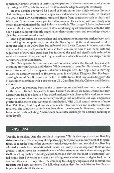 Question: How does Best Buys social