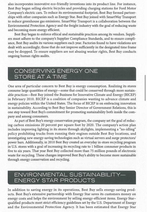 Question: How does Best Buys social