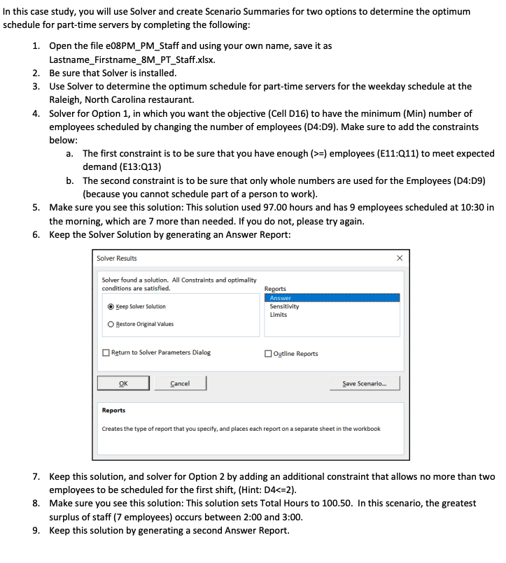Need to complete this study case. Answers are in