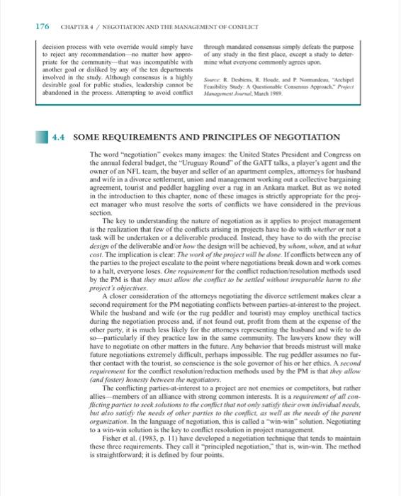 Conflicts are unavoidable in projects. What are