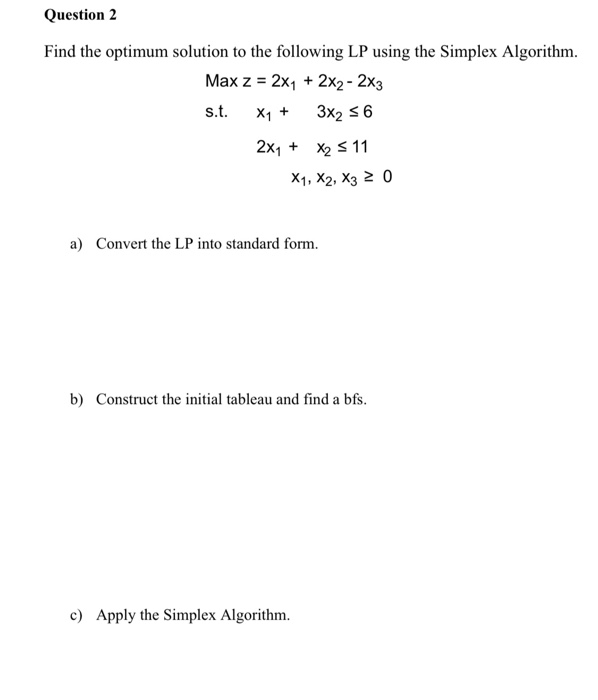 please do not solve in Cj / Zj version. in this
