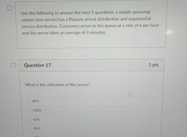 Use the following to answer the next 5 questions: