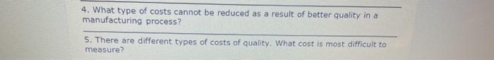 4. What type of costs cannot be reduced as a