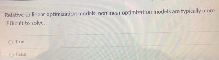 answer this question asap Relative to linear
