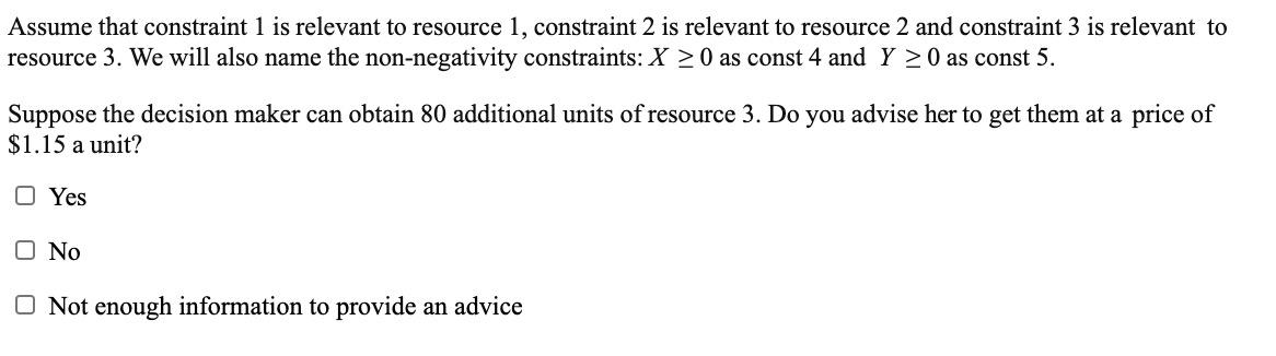 Variable Cells Final Value Objective Coefficient
