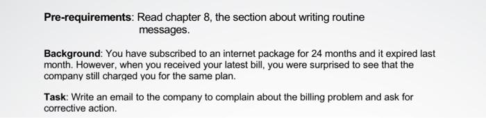 Pre-requirements: Read chapter 8, the section