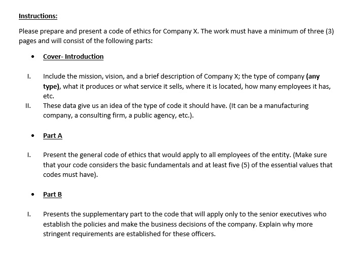 You can help in building a code of ethics for the
