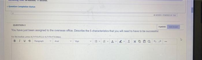 please 5 characteristics briefly ma con Question