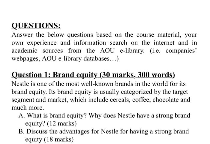 QUESTIONS: Answer the below questions based on